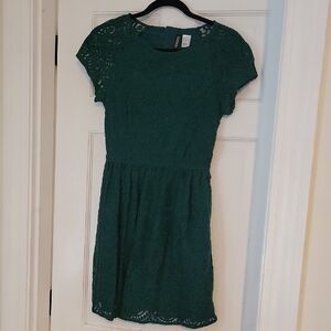 Elegant Green Lace Dress